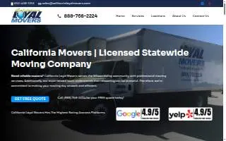 California Loyal Movers of Menlo Park website