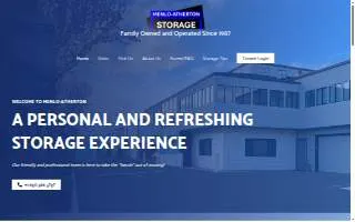 Menlo-Atherton Storage website