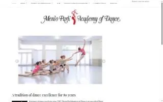 Menlo Park Academy of Dance website