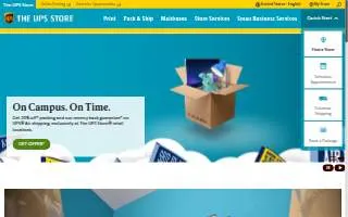 The UPS Store of Menlo Park website
