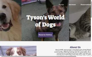 Tyson Kennels of Menlo Park website