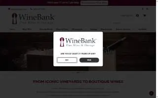 WineBank website