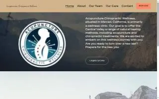 Acupuncture Chiropractic Wellness website