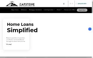 Capstone Mortgage Group Inc. website