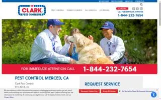 Clark Pest Control of Merced website