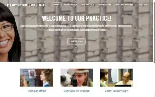 Gateway Optometric Center website