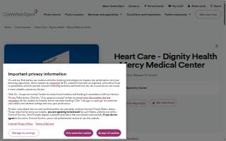 Heart Care - Dignity Health - Mercy Medical Center