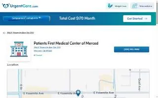 Patients First Medical Center website