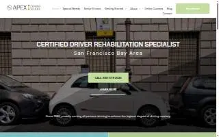 Apex Driving School, INC. of Millbrae website