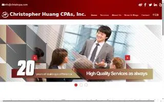 Christopher Huang CPA website
