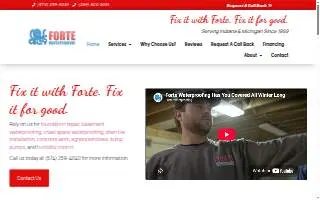 Fortes Bros Inc. Emergency Roadside services website