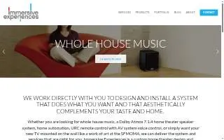 Immersive Experiences - Home Theater Design & Installation of Millbrae website