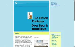 Le Chien Fortune Dog Grooming Spa website