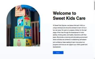 Sweet Kids Care website