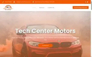 Tech Center Motors website
