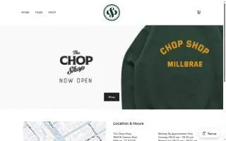 The Chop Shop of Millbrae website