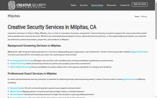 Creative Security Company of Milpitas