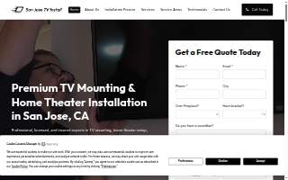 San Jose TV Install of Milpitas