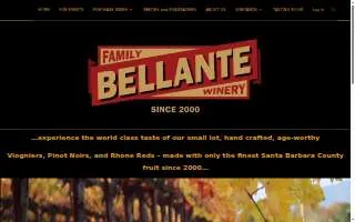 Bellante Family Winery website