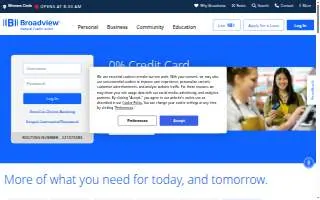 Broadview Federal Credit Union of Albany website