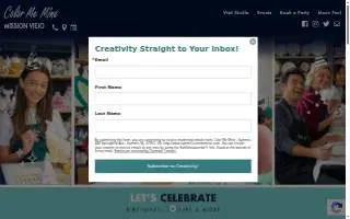 Color Me Mine of Mission Viejo website