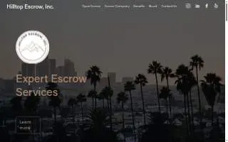 Hilltop Escrow, Inc. website