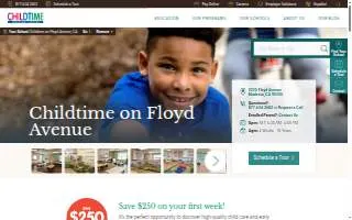 Childtime on Floyd Avenue website