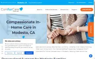 ComForCare Home Care Modesto website