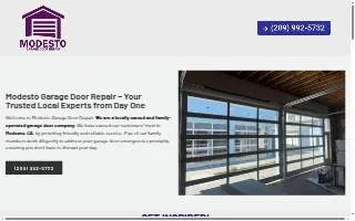 Modesto Garage Door Repair website