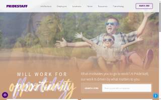 PrideStaff website