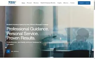 TSM Insurance Services website