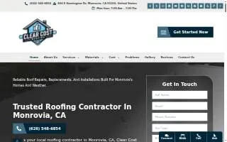 Cost Roofing website