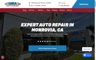 Lima Auto Repair website