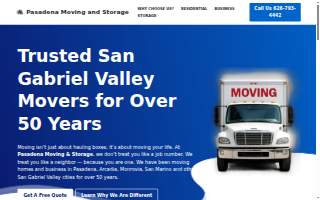 Pasadena Moving and Storage of Monrovia