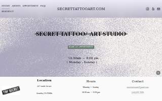Secret Tattoo Art Studio of Monrovia