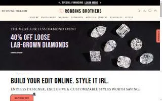 Robbins Brothers Fine Jewelers of Montclair website