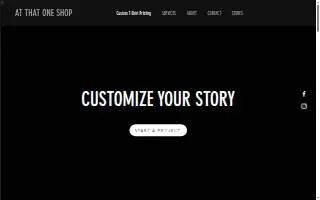 At That One Shop - A Screen Printing Co. website