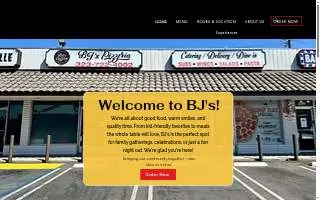 Bj's Pizzeria website