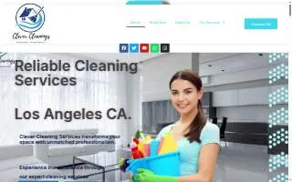 Clever Cleanings website