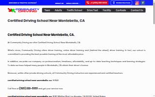 Community Driving School of Montebello