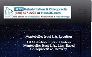 Hess Rehabilitation & Chiropractic Centers, Inc. of Montebello website