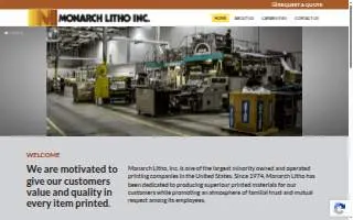 Monarch Litho Inc website