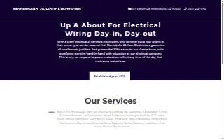 Montebello 24 Hour Electrician website