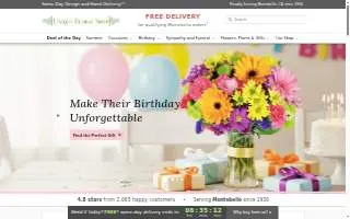 Unique Floral Shop website