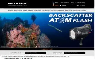 Backscatter Underwater Video & Photo website