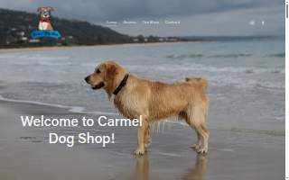 Carmel Dog Shop website