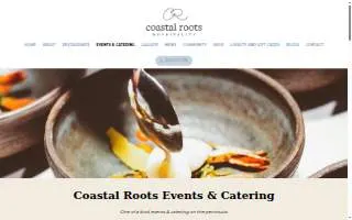 Coastal Roots Events & Catering website