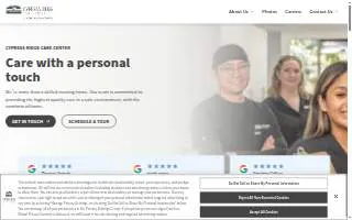 Cypress Ridge Care Center website