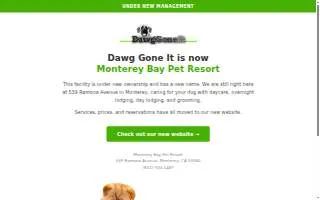 Dawg Gone It of Monterey website