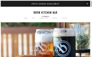 Brew Kitchen Bar website